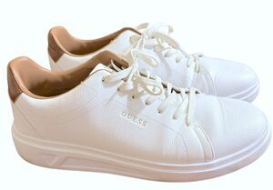 Guess Caldy White Low Top Sneakers Mens 13 Athletic Sport Court Shoes Minimalist